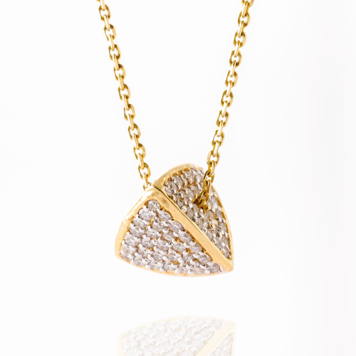 3 Space Collection Trinity Necklace (Gold & Diamond - 18kt)