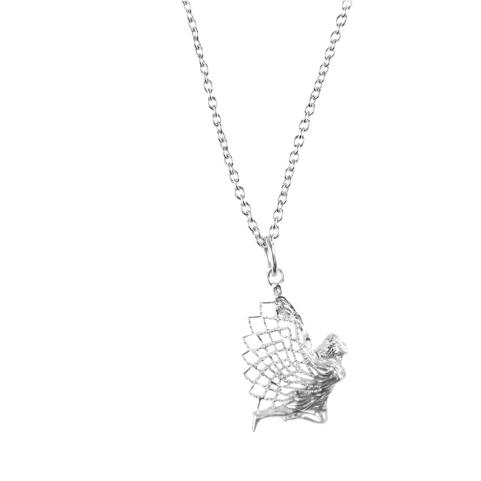 Angel locket inspired by Arch Angel Ariel (Silver-Pendant 