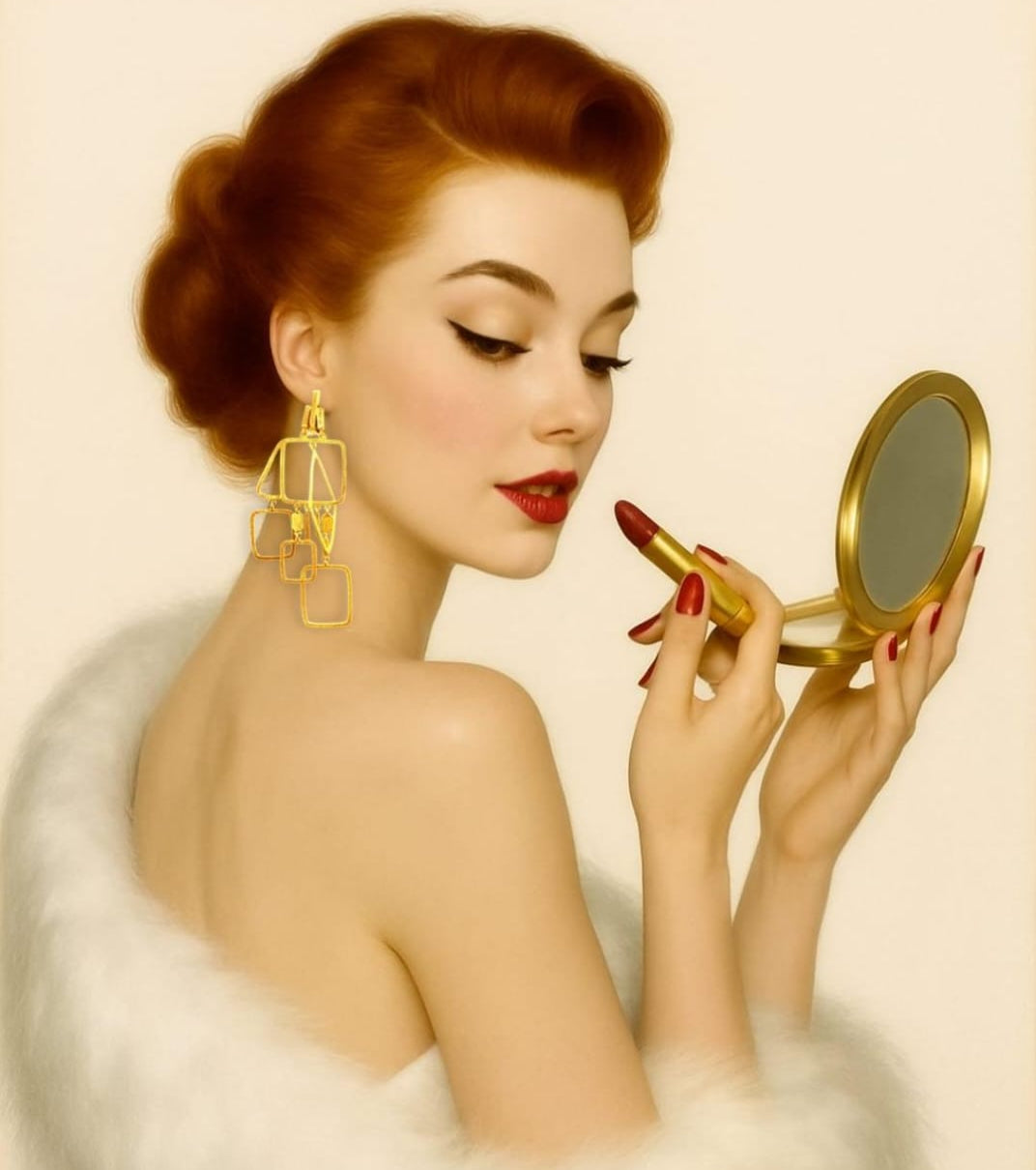Art Deco Link Earrings