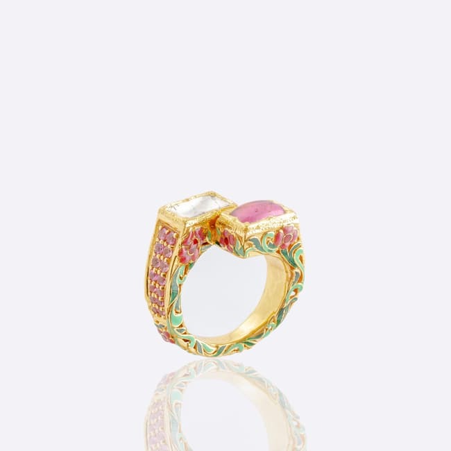 Indian Rose Finger Ring