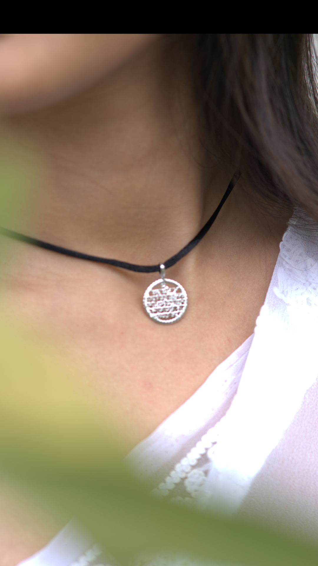 Gayatri Mantra (Round - Silver)