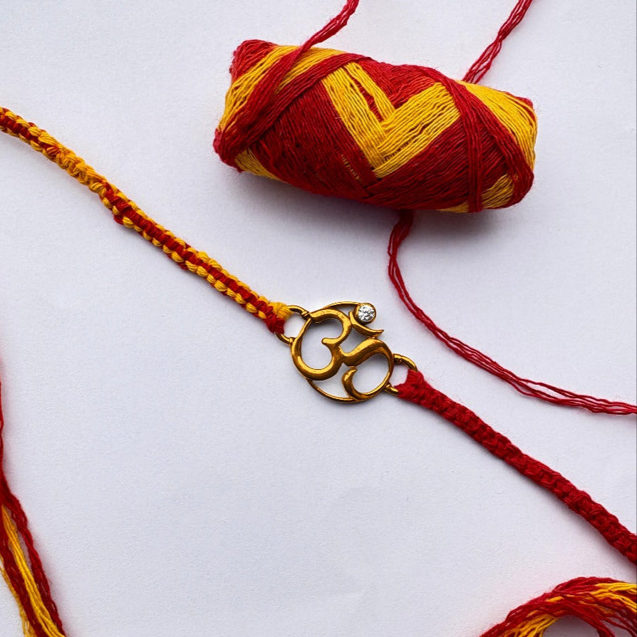 Rakhi Om Bracelet Gold