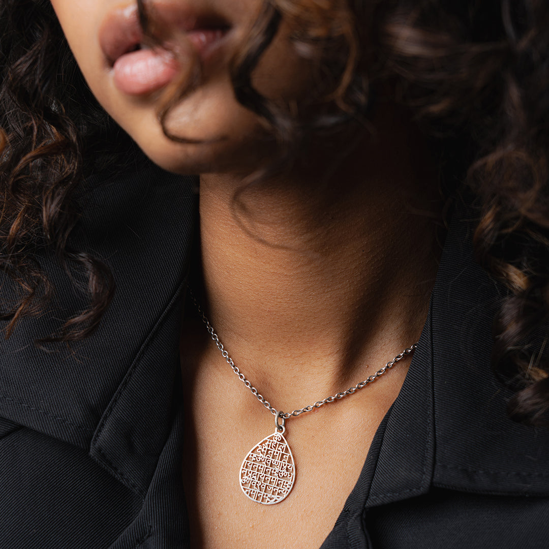 Mahalaxmi Pendant (flat, pear)