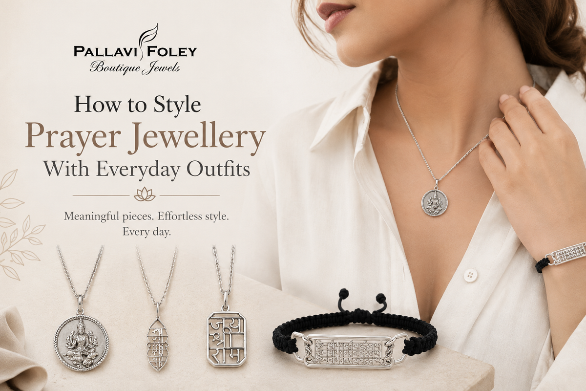 How to style Prayer Jewellery with evryday outfilts