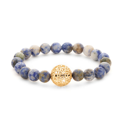 Gayatri mantra beads bracelet (18kt - Gold)