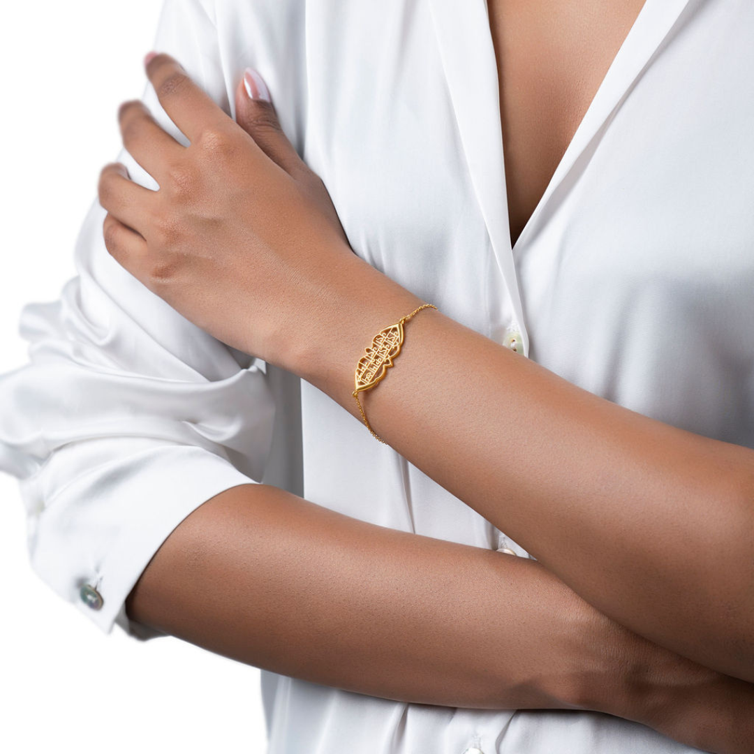 Kamakhya Devi Prayer with chain bracelet (Gold 18KT)