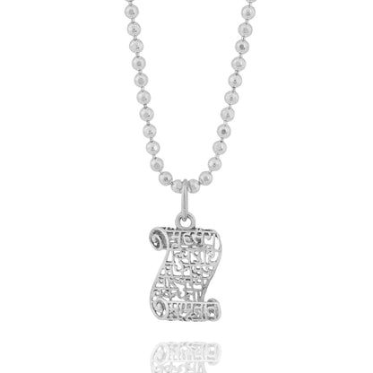 Maha Mrityunjaya Mantra Scroll (pendant-Silver)