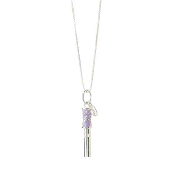 Whistle Pendant (Silver-Lilac)