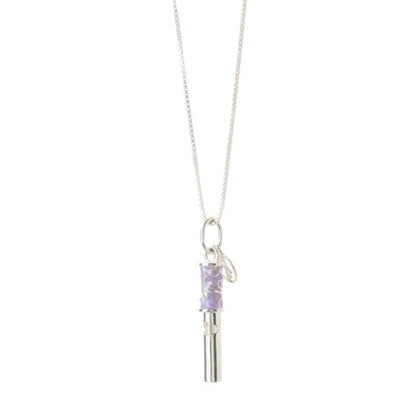 Whistle Pendant (Silver-Lilac)