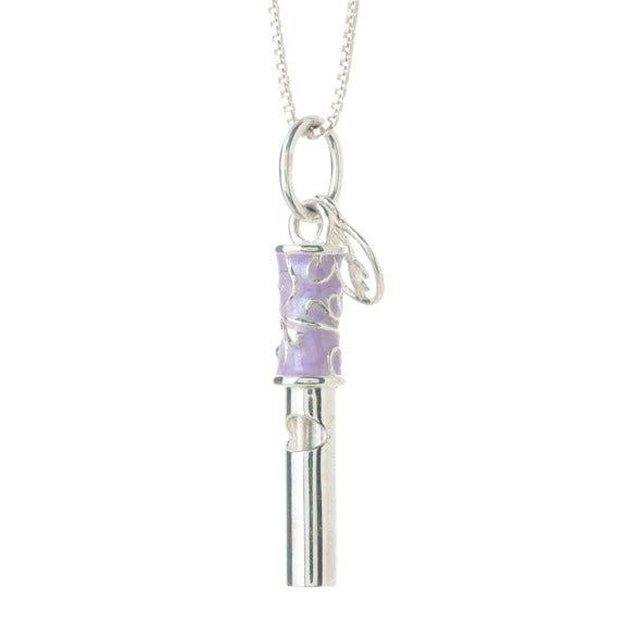 Whistle Pendant (Silver-Lilac)