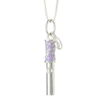 Whistle Pendant (Silver-Lilac)