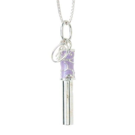 Whistle Pendant (Silver-Lilac)