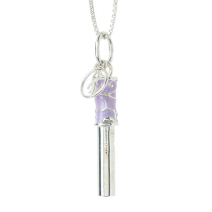 Whistle Pendant (Silver-Lilac)