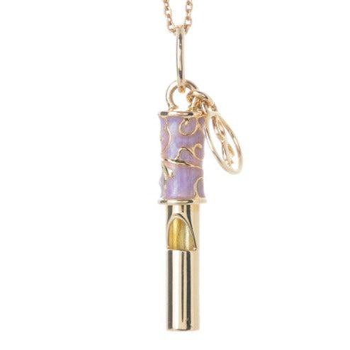 Whistle Pendant (Gold-Lilac)