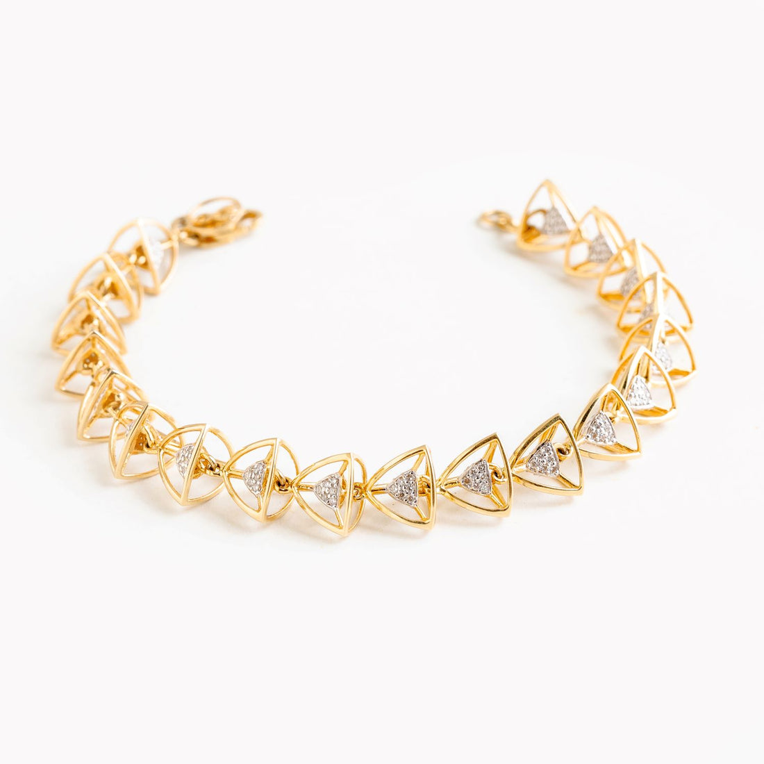 3 Space Collection Bracelet (18k Gold &amp; Diamonds)