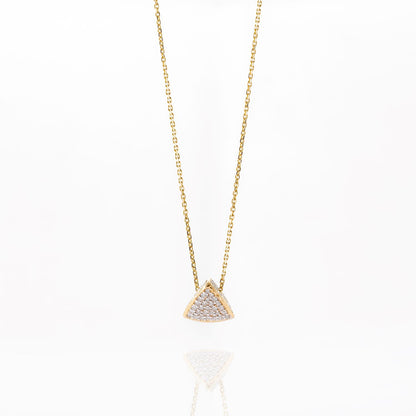 3 Space Collection Trinity Necklace (Gold &amp; Diamond - 18kt)