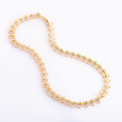 3 Space Collection Necklace (Gold &amp; Diamond - 18kt)