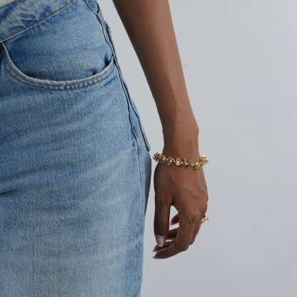 3 Space Collection Bracelet (18k Gold &amp; Diamonds)