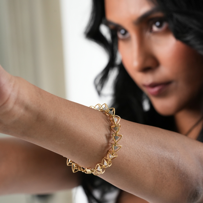 3 Space Collection Bracelet (18k Gold &amp; Diamonds)