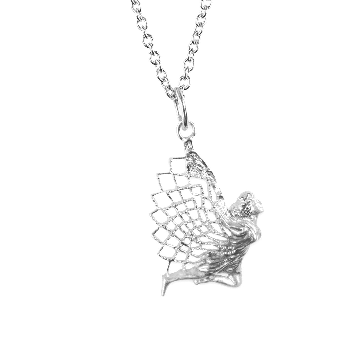 Angel locket inspired by Arch Angel Ariel (Silver-Pendant)