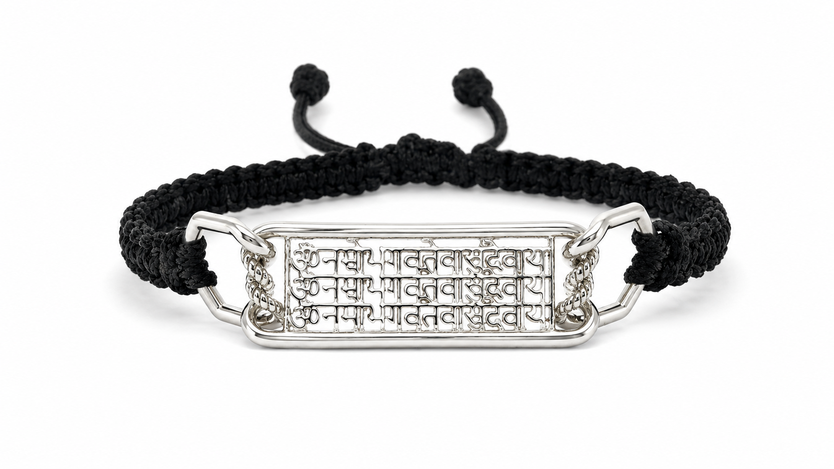 Om Namo Bhagavate Vasudevaya Bracelet (925 Sterling Silver)
