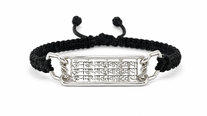 Om Namo Bhagavate Vasudevaya Bracelet (925 Sterling Silver)