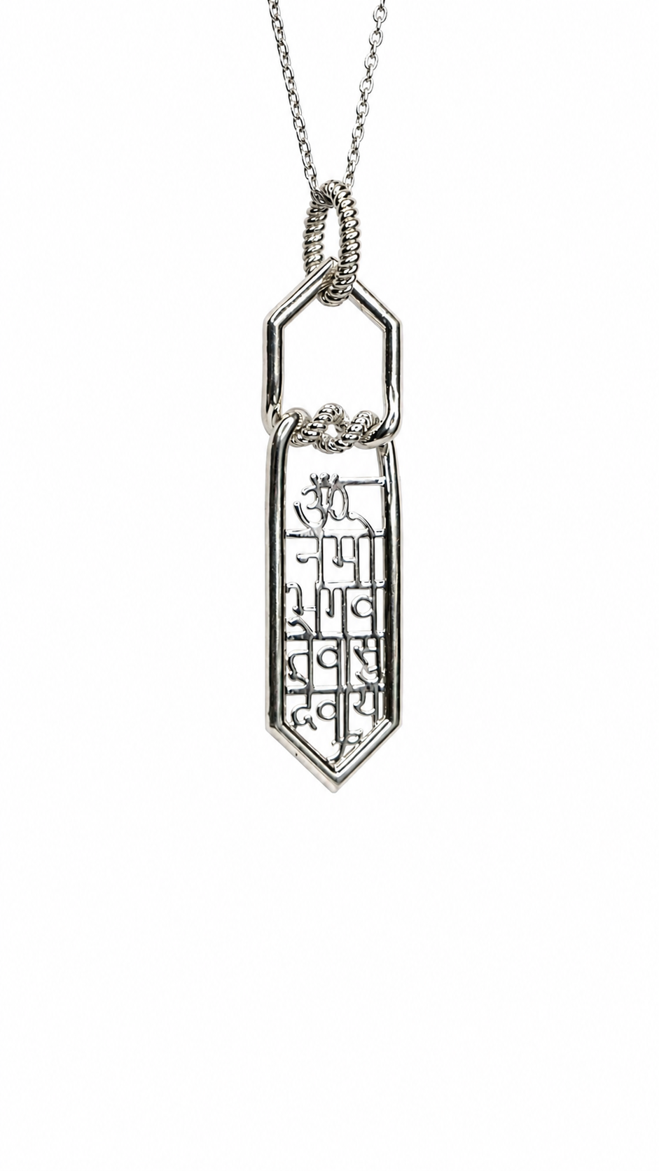 Om Namo Bhagavate Vasudevaya Pendant (925 Sterling Silver)