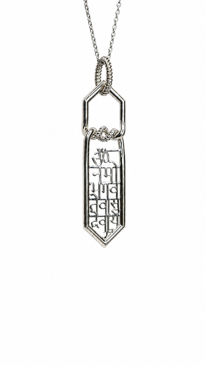 Om Namo Bhagavate Vasudevaya Pendant (925 Sterling Silver)