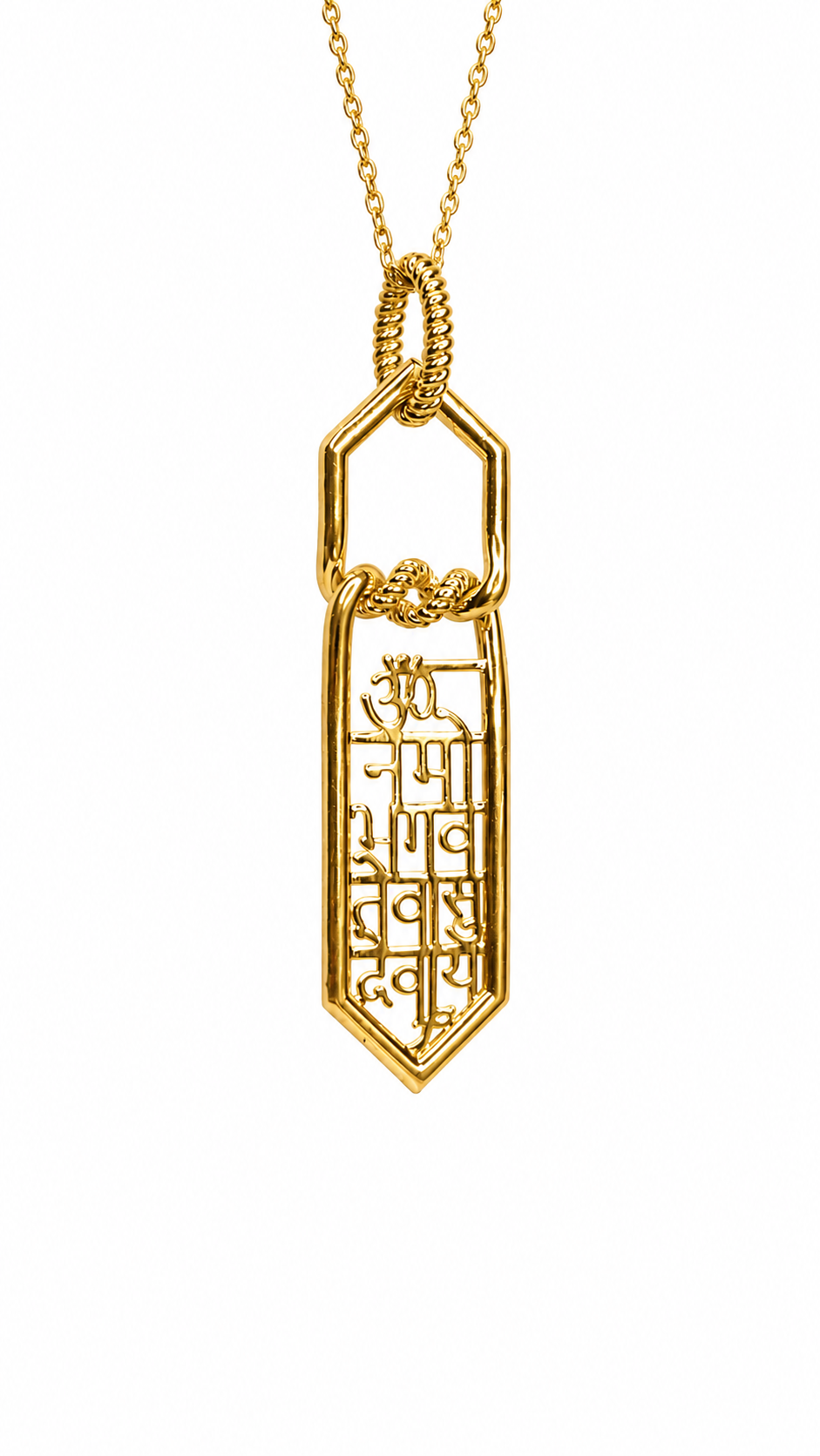 Om Namo Bhagavate Vasudevaya Pendant (18KT GOLD)