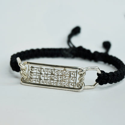 Om Namo Bhagavate Vasudevaya Bracelet (925 Sterling Silver)