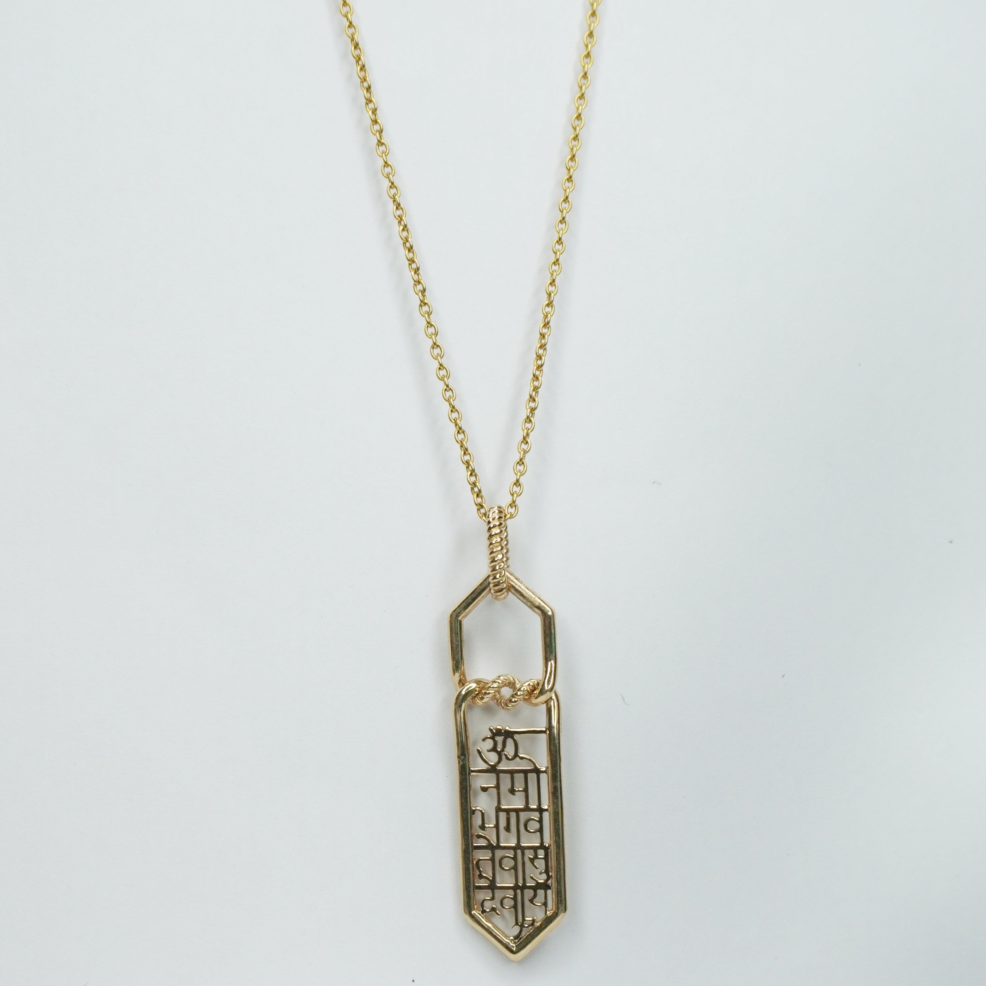 Om Namo Bhagavate Vasudevaya Pendant (18KT GOLD)