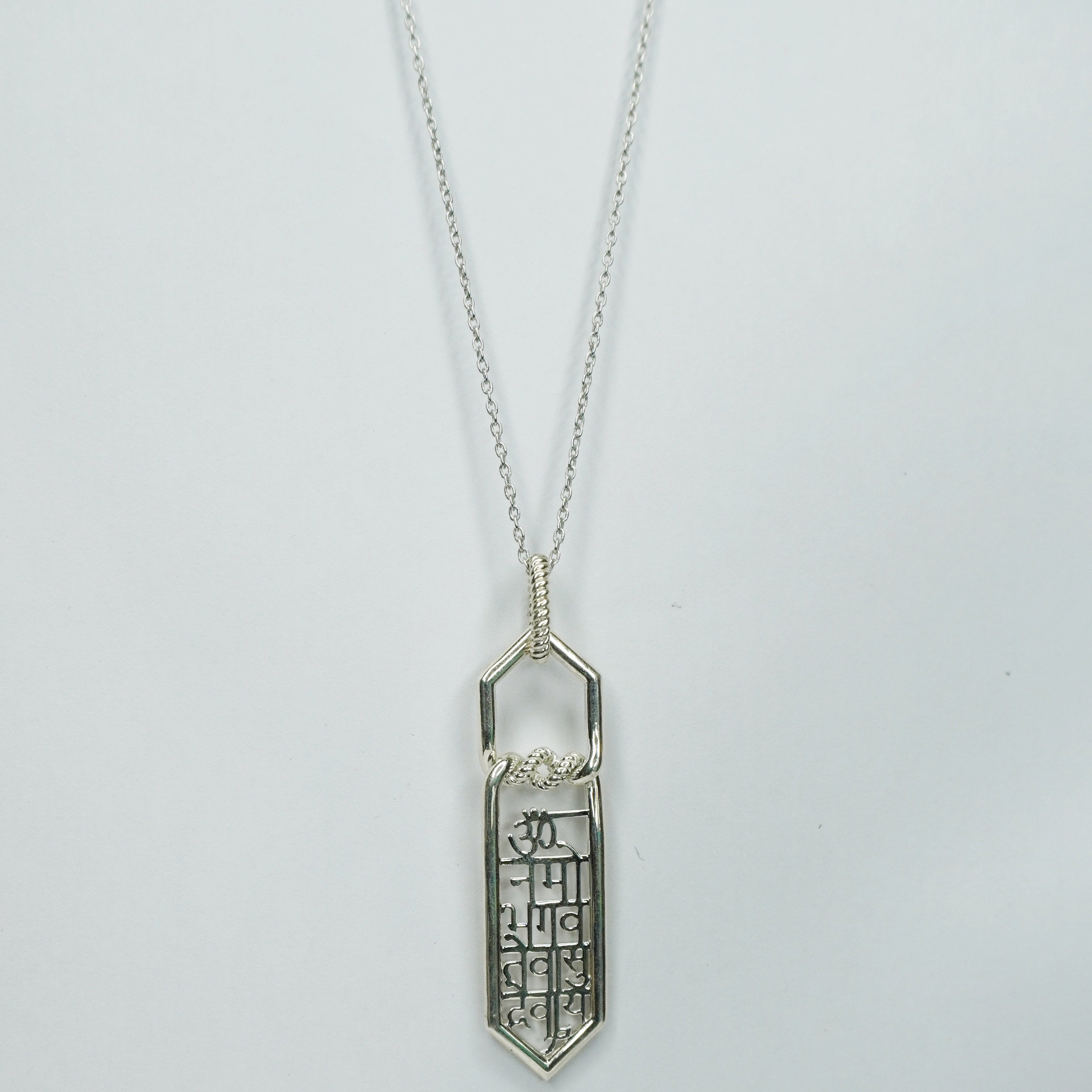 Om Namo Bhagavate Vasudevaya Pendant (925 Sterling Silver)