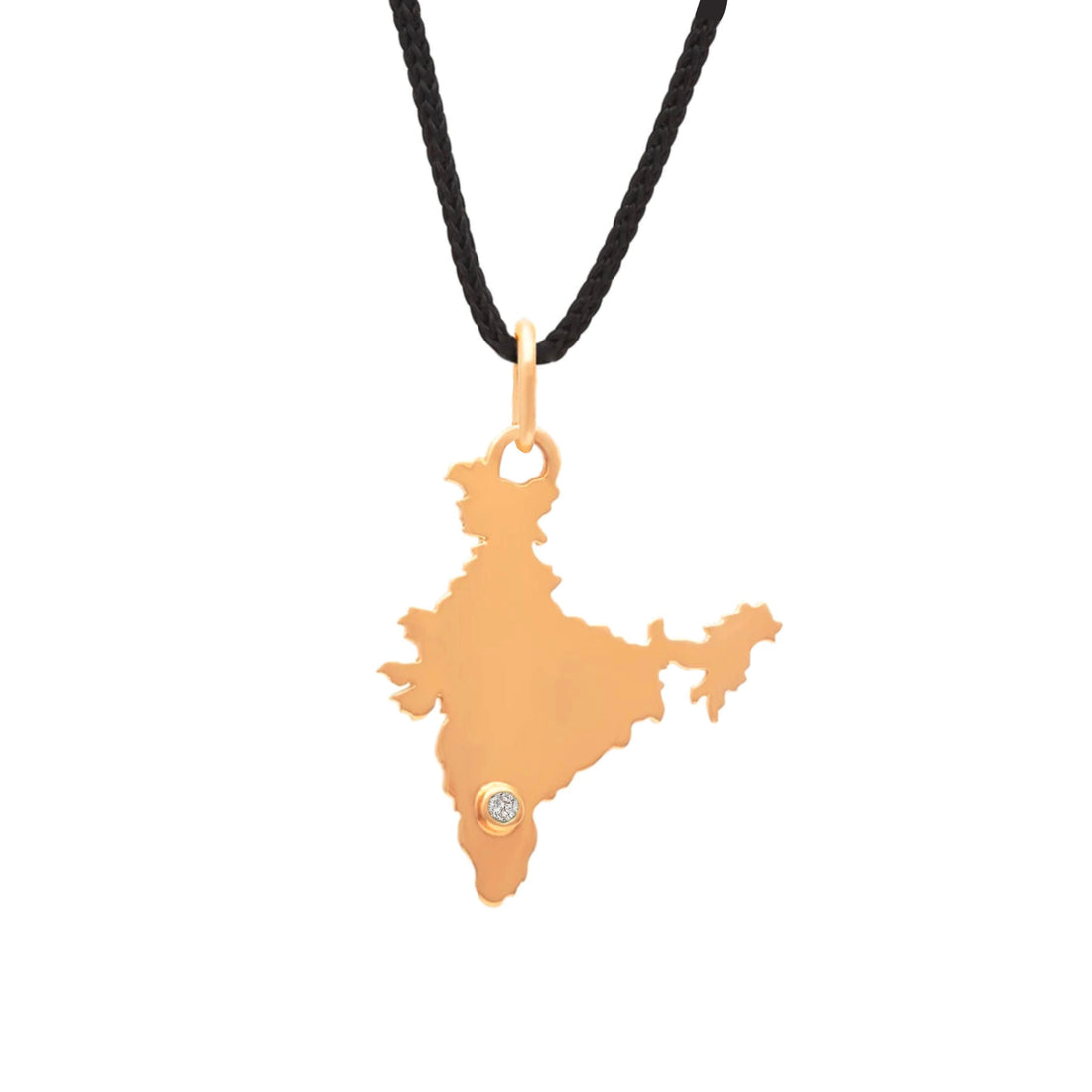 Indian Map (Gold &amp; Diamond - 18kt)