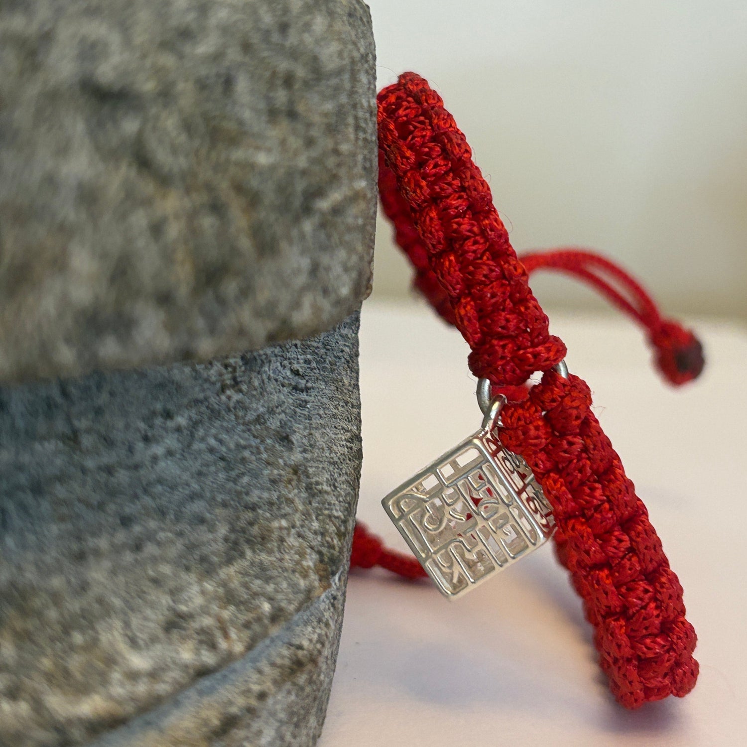 Ganesh Mantra Cube Pendant (925 Sterling Silver) (vakratuṇḍa prayer)