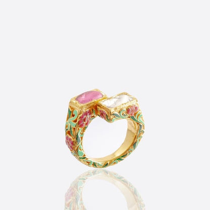 Indian Rose Finger Ring