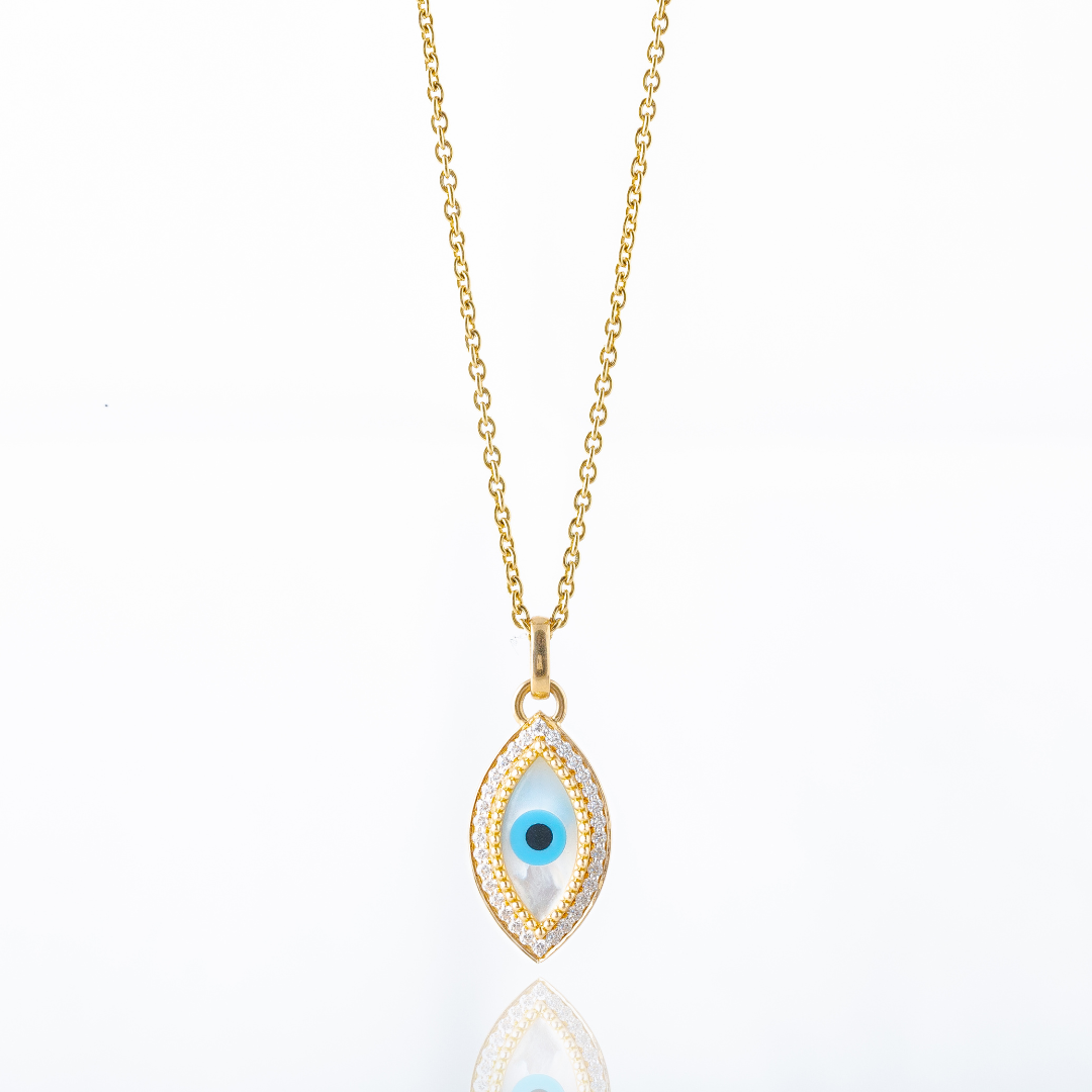 Evil Eye Gold With Diamonds (18k-Gold)