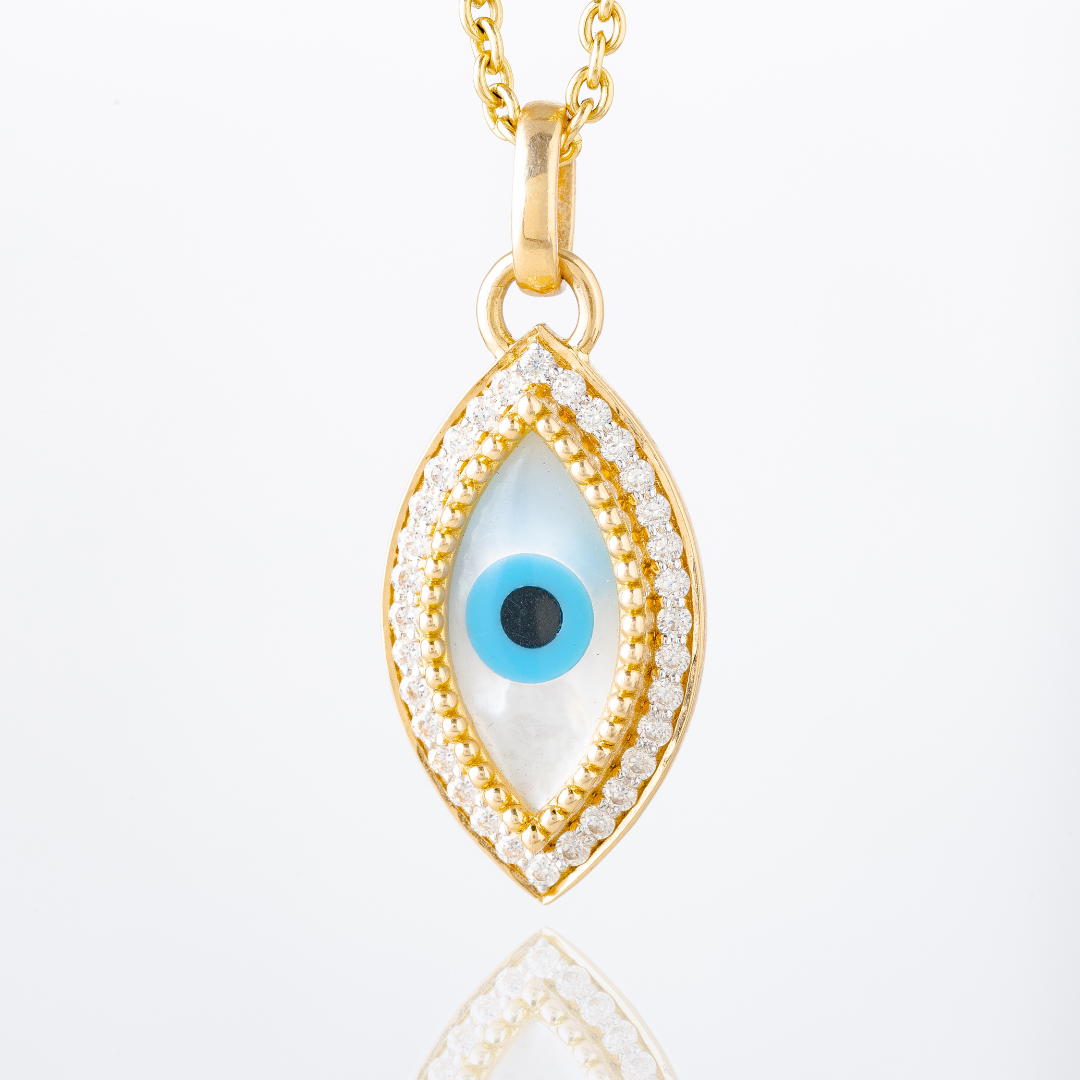 Evil Eye Gold With Diamonds (18k-Gold)