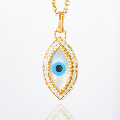 Evil Eye Gold With Diamonds (18k-Gold)