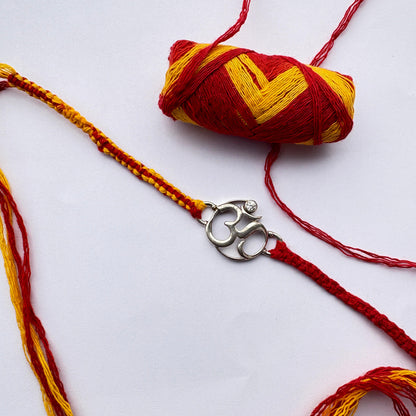 Rakhi Om Bracelet Silver
