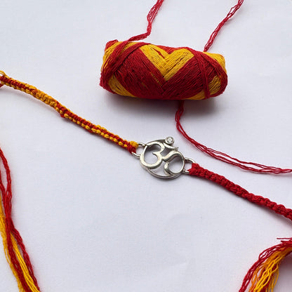 Rakhi Om Bracelet Silver