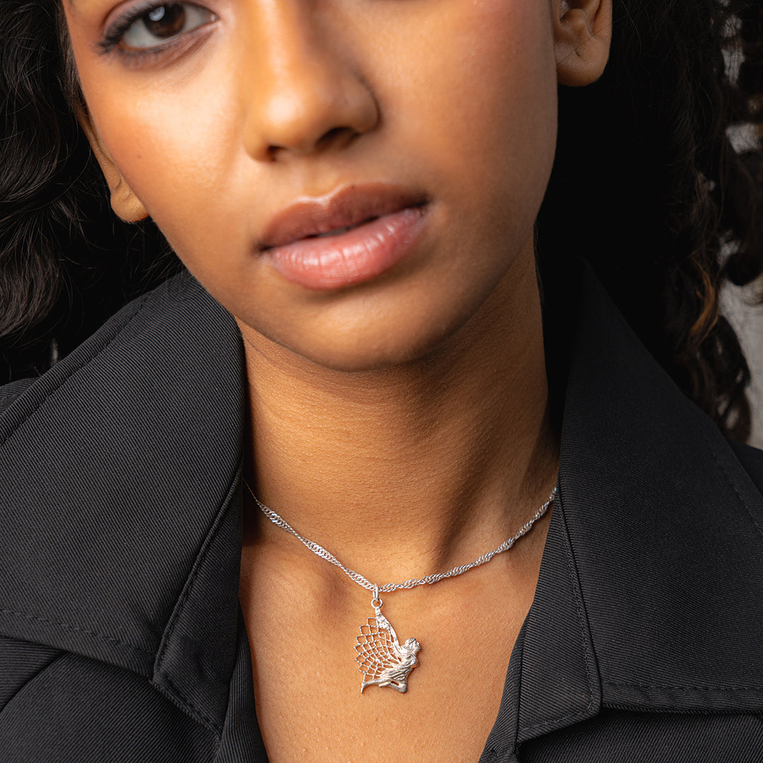 Angel locket inspired by Arch Angel Ariel (Silver-Pendant)