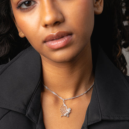 Angel locket inspired by Arch Angel Ariel (Silver-Pendant)