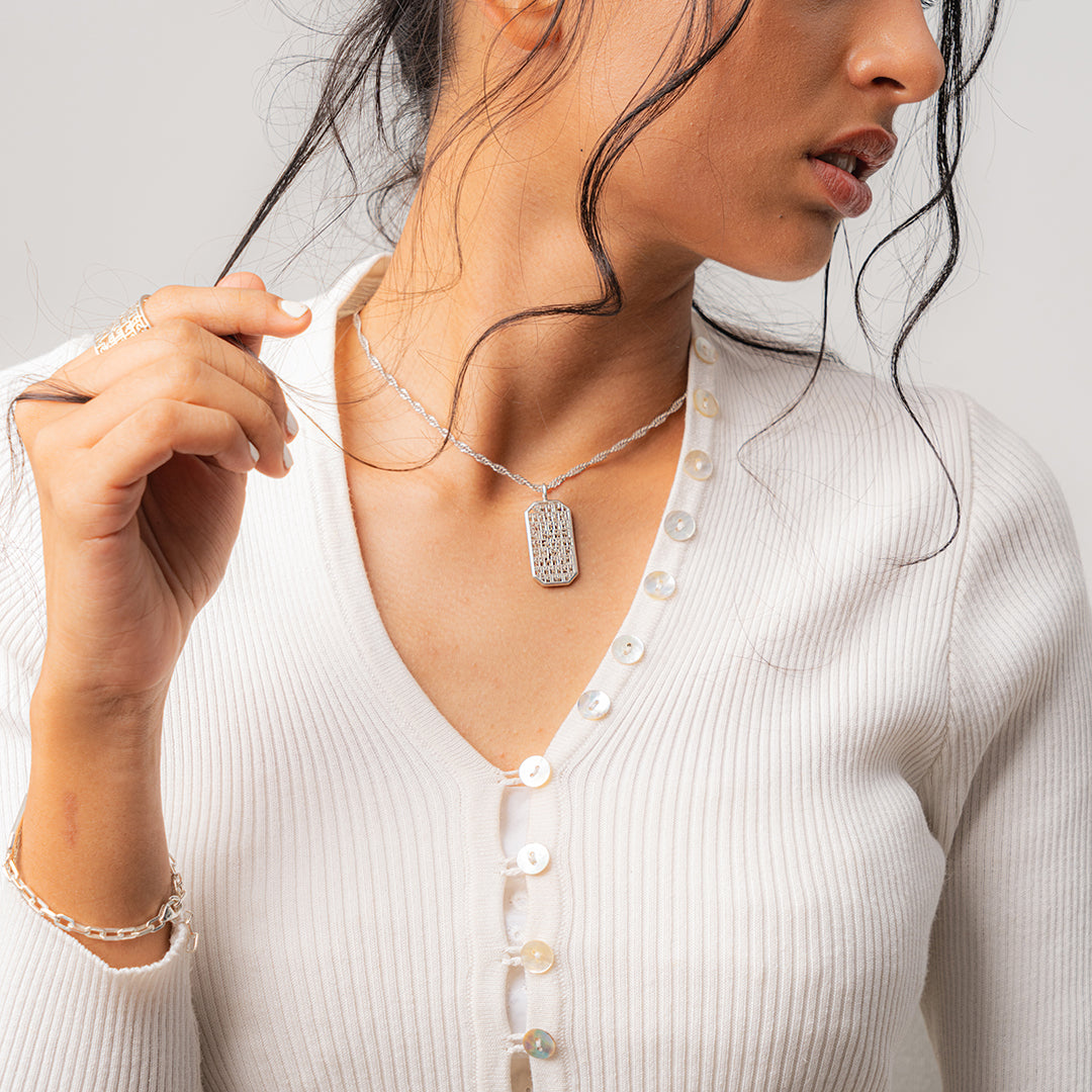 Dhanvantri Mantra (Pendant-Silver)