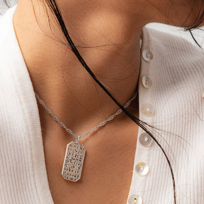 Dhanvantri Mantra (Pendant-Silver)