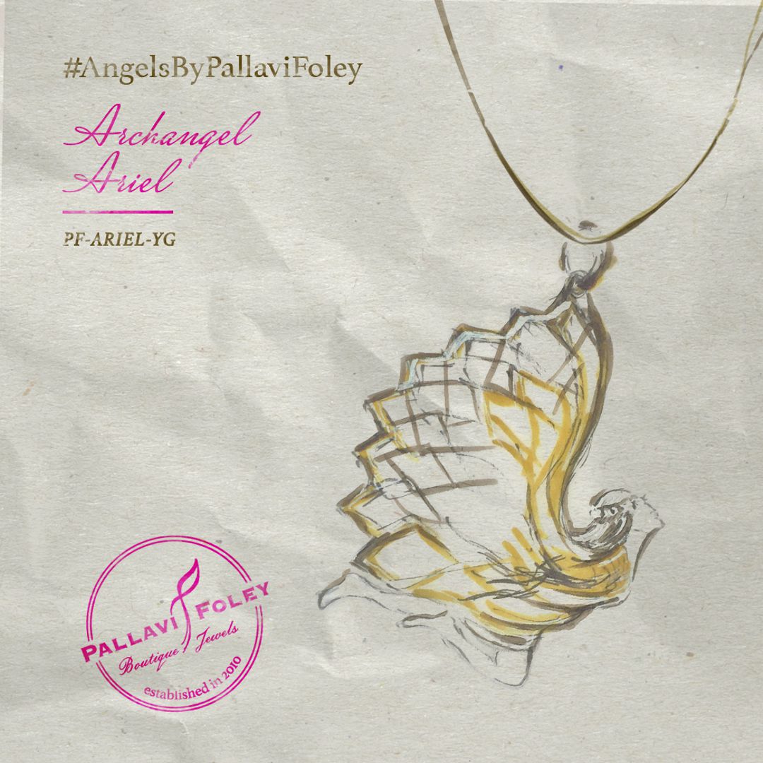 Angel locket inspired by Arch Angel Ariel (Silver-Pendant)