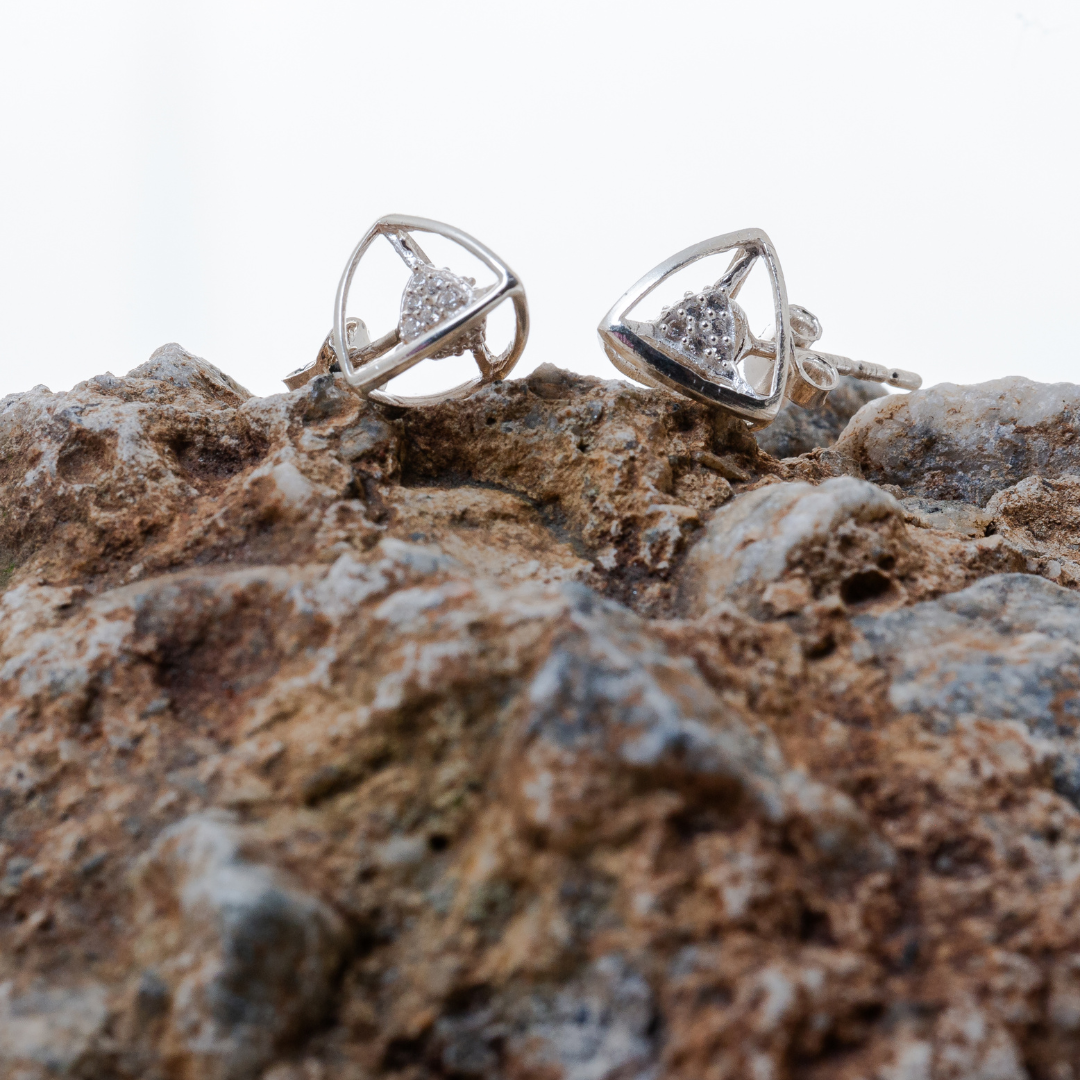 3 Space Stellar Orbit Studs (925 Sterling Silver)