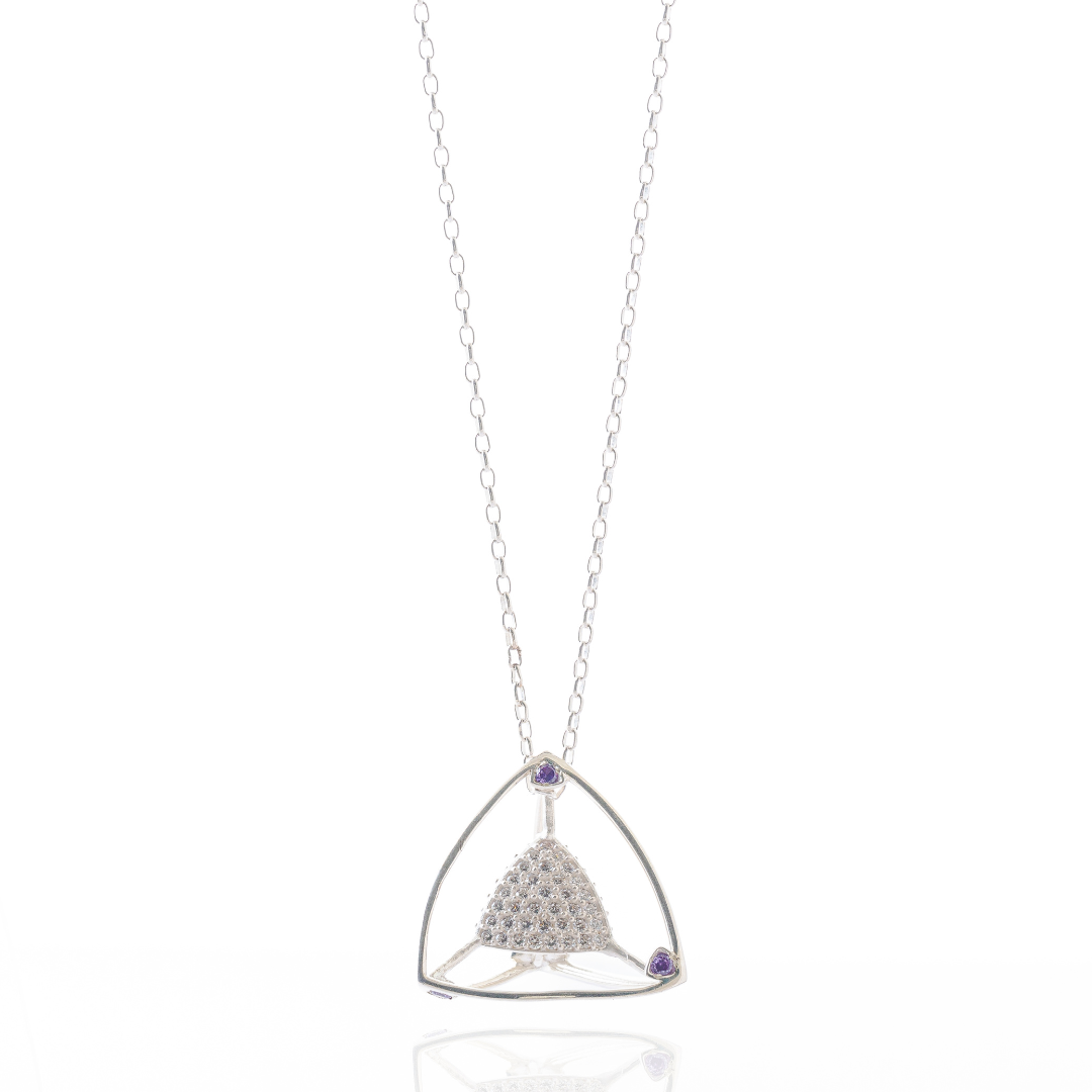 3 Space Glacier Necklace (925 Sterling Silver)