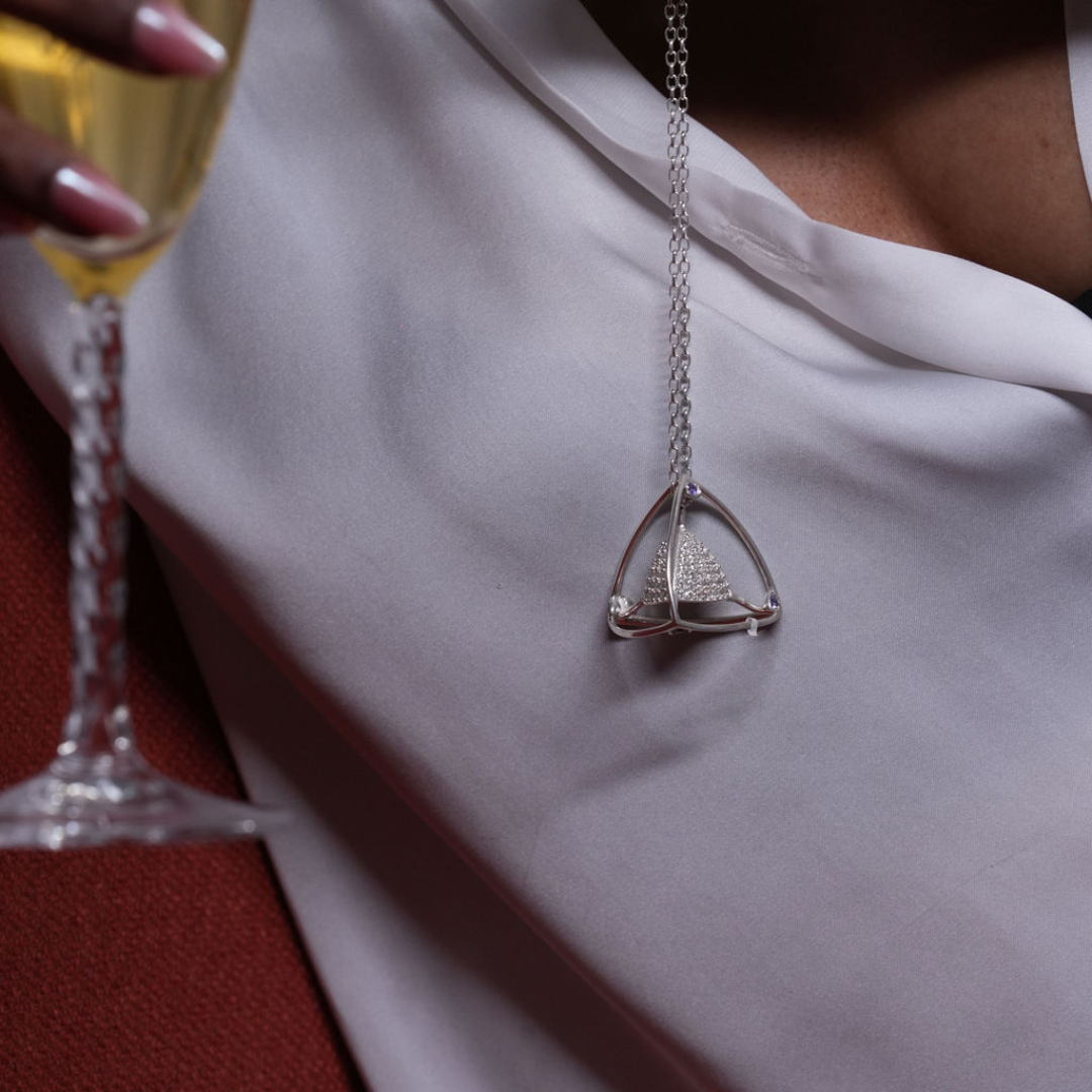 3 Space Glacier Necklace (925 Sterling Silver)