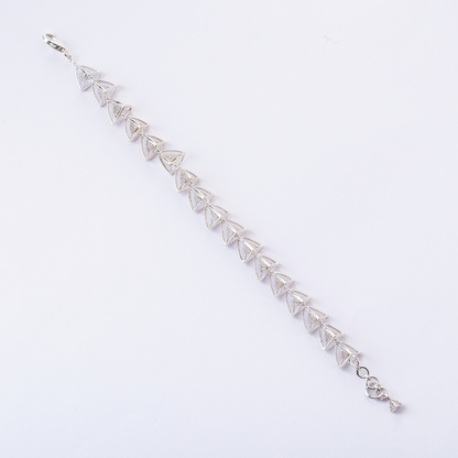3 Space Trinity-Trail Bracelet (925 Sterling Silver)