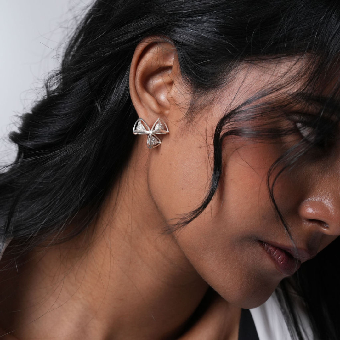 3 Space Triora Earstud (925 Sterling Silver)